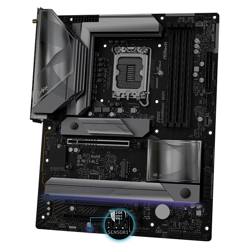 ASRock Z890 LiveMixer WiFi LGA 1851 ATX Motherboard - Newegg.com